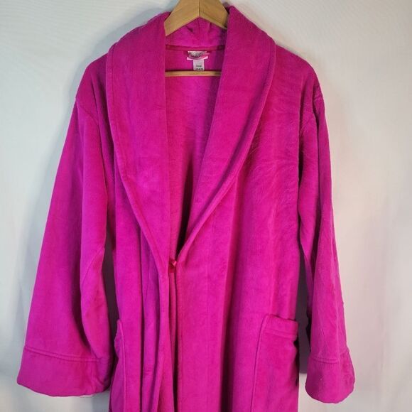 La Senza Fuschsia Plush Bathrobe - Picture 12 of 15